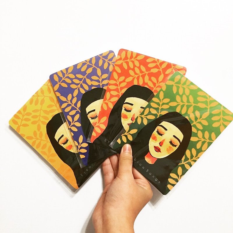 Reiki girl postcard card - Cards & Postcards - Paper Multicolor