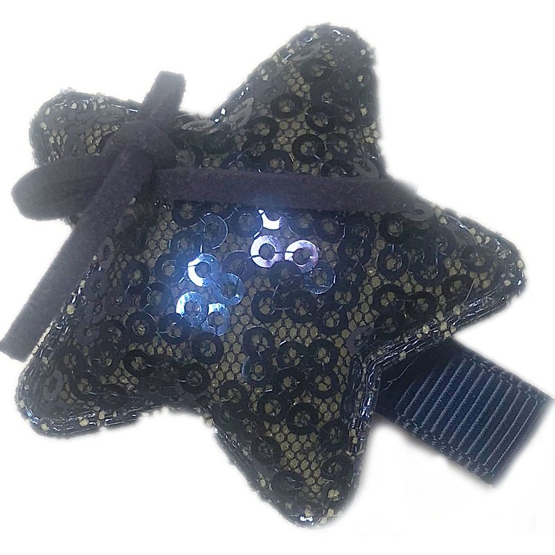 Cutie Bella sequined star hairpin all-inclusive cloth handmade hair accessories Star Sequin-Indigo - เครื่องประดับผม - เส้นใยสังเคราะห์ สีน้ำเงิน