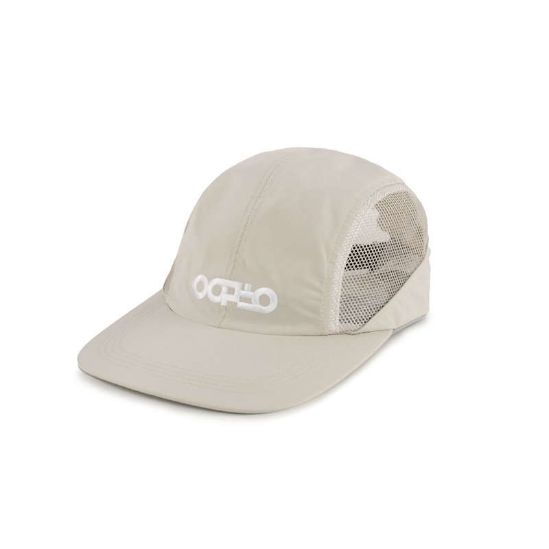 oqLiq Thick Logo Camp Cap - หมวก - เส้นใยสังเคราะห์ สีกากี