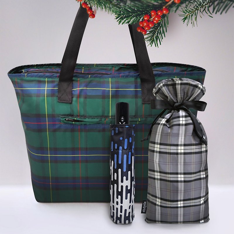 Limited gift set, optional design of automatic umbrella series-free gift bag with waterproof beam - Umbrellas & Rain Gear - Waterproof Material 