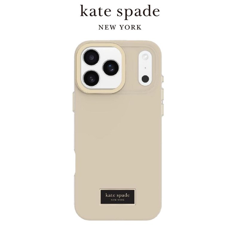 【kate spade】iPhone 17系列 磁吸精品防摔手機殼 微甜奶茶 - 手機殼/手機套 - 塑膠 
