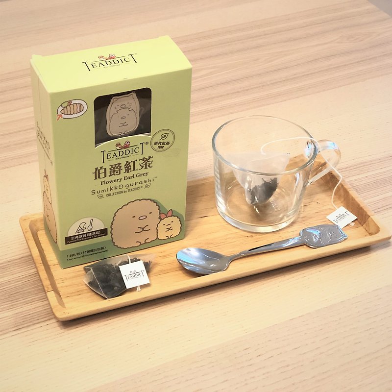 【禮盒裝】角落小夥伴 X TEADDICT 伯爵茶 (茶包) + 茶匙 - 茶葉/茶包 - 新鮮食材 綠色