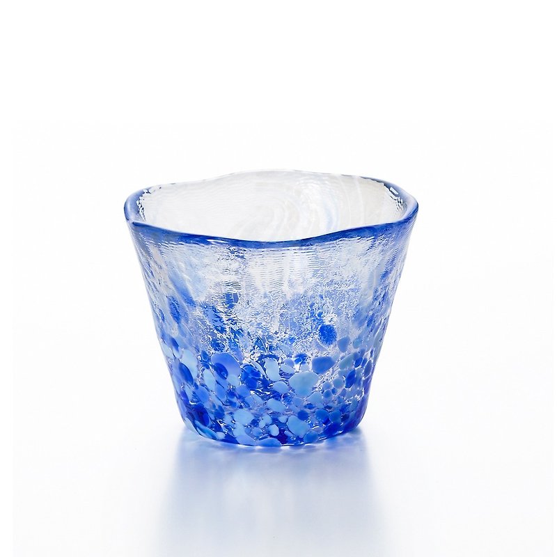 Japanese Tsugaru handmade Unkai sake cup-50ml/1 piece - Bar Glasses & Drinkware - Other Materials Multicolor