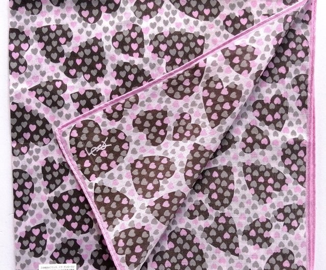 イヴ・サンローラン ハンカチセット　ハート柄 SAINT LAURENT - イヴサンローラン ハート タオルハンカチ 新品