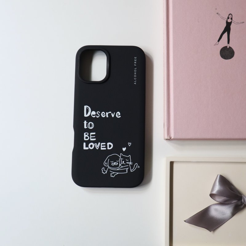 【Deserve to be loved】| 犀牛盾 手機殼 MagSafe - 手機殼/手機套 - 其他材質 黑色