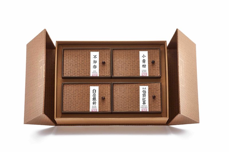 Mid-Autumn Tea Gift Box [茗月皓星] - ชา - กระดาษ สีกากี