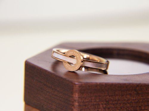 JTK Jewellery 珍珠貝母戒指 | 簡約珠母貝指環 | 情侶對戒 | 生日禮物 | 玫瑰金