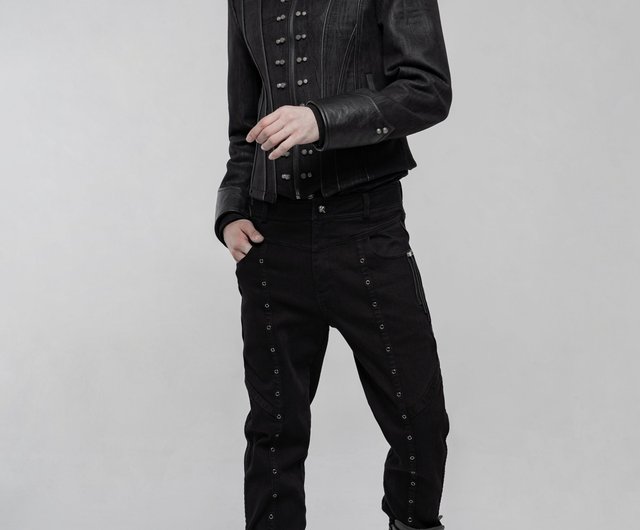 Punk Forbidden Musician Leather Geometric Trousers - Shop PUNK RAVE Men's  Pants - Pinkoi