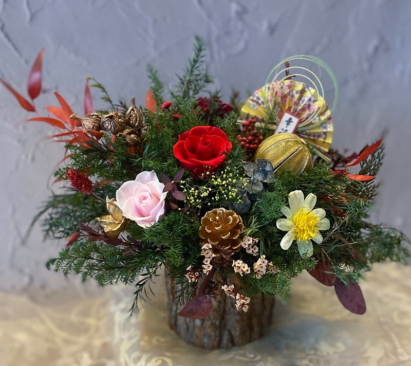 Eternal spring table flowers, home decorations, new year gifts - Dried Flowers & Bouquets - Plants & Flowers Red
