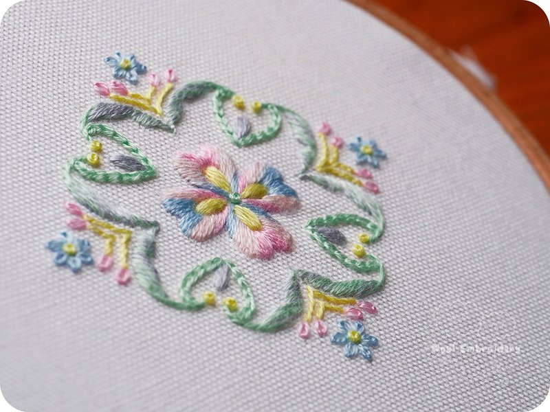 (個人預約)基礎刺繡 溫日彩筆貓 7種針法靈活運用 通用概念 新手 - 編織/羊毛氈/縫紉 - 棉．麻 