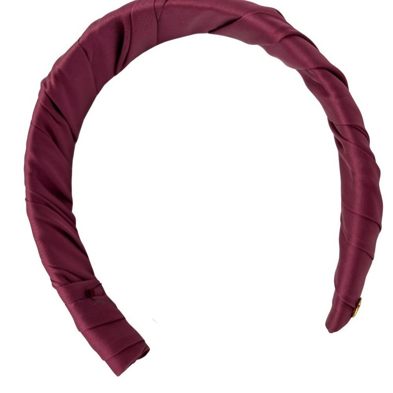 COMPLEX BIZ 優雅絲絨髮箍  經典紅  布面 - 髮夾/髮圈 - 其他材質 黑色