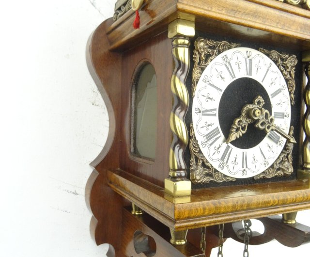 Zaanse オランダ製壁掛け時計 ヴィンテージ アンティーク 8 日間