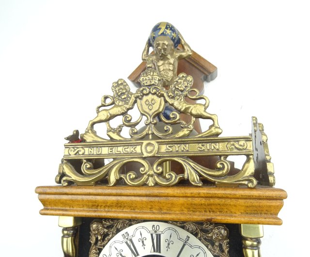 掛け時計　オランダ　Warmink社　ザーンセ時計　アンティーク 掛け時計 オランダ Warmink社 ザーンセ時計 アンティーク Zaanse