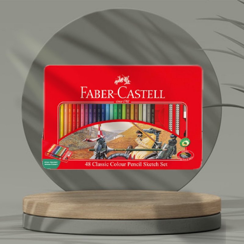 Faber-Castell 油性色鉛筆48色/鐵盒(原廠正貨) - 其他 - 其他材質 多色