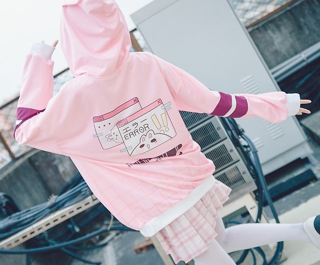 Anime Sweatshirt Aesthetic Clothing Kawaii Girl Menhera -  Israel