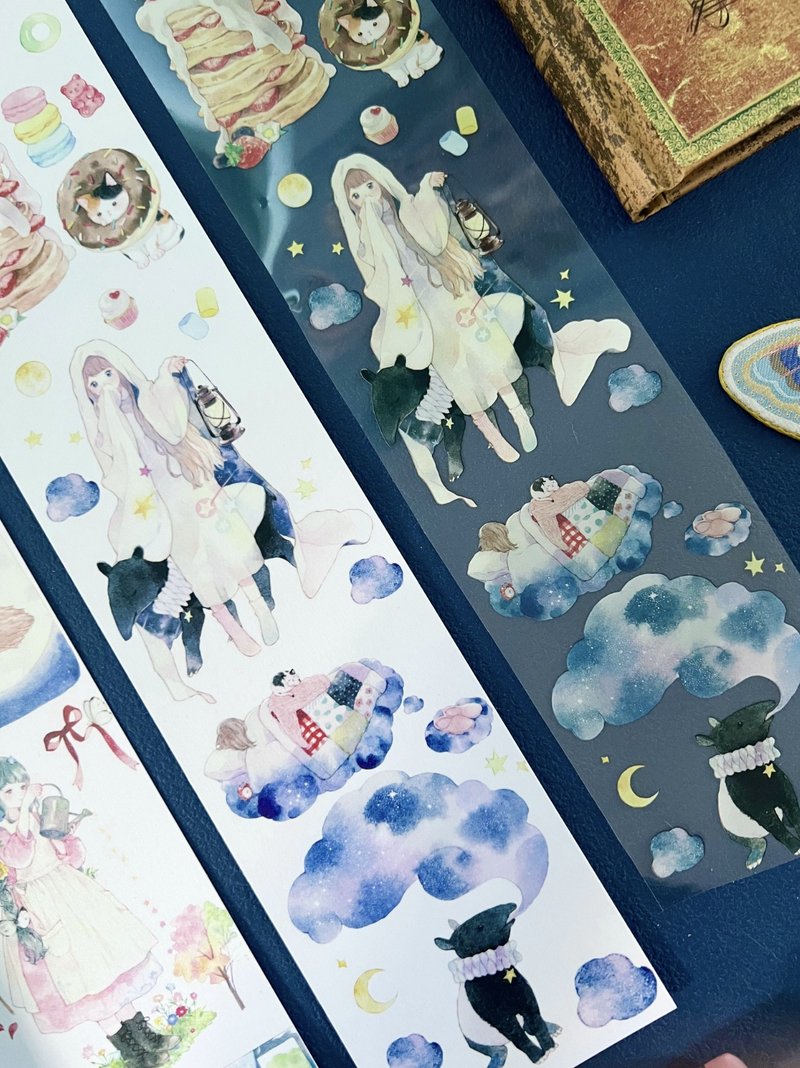 小魔仙 魔法つかいプリキュア PET 和紙膠帶 台灣製 10米卷 - 紙膠帶/和紙/PET - 其他材質 多色