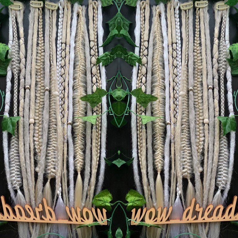 Set Scandinavian Brule Classik Skandi Dreads Ombre Synthetic - 髮夾/髮圈 - 其他人造纖維 透明