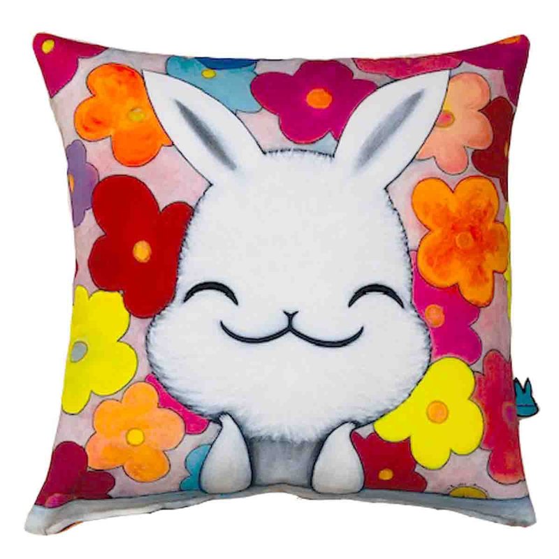 emmaAparty Illustration Pillowcase: Blooming Heart - หมอน - ผ้าฝ้าย/ผ้าลินิน 