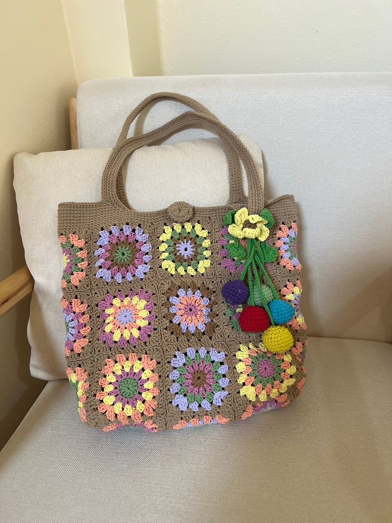Summer Tote Bag-colorful - 手袋/手提袋 - 其他材質 多色