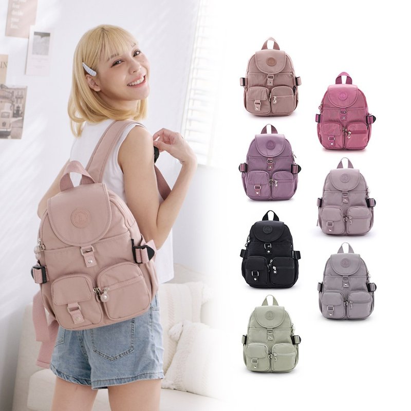 [Best Selling Plain Color] Time Traveler-Intellectual Multi-Pocket Backpack-A total of seven colors - กระเป๋าเป้สะพายหลัง - ไนลอน หลากหลายสี