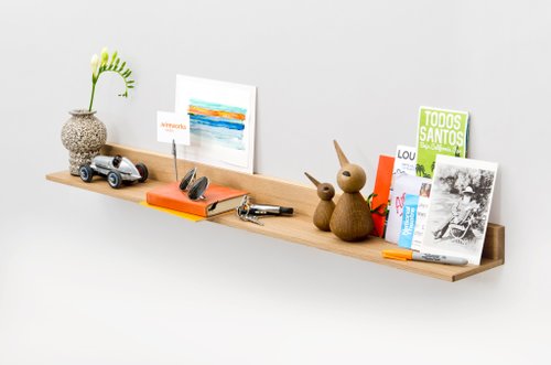 Wireworks 英倫極簡實木家居 收藏家層架 - 橡木 / Curio Wall Shelf