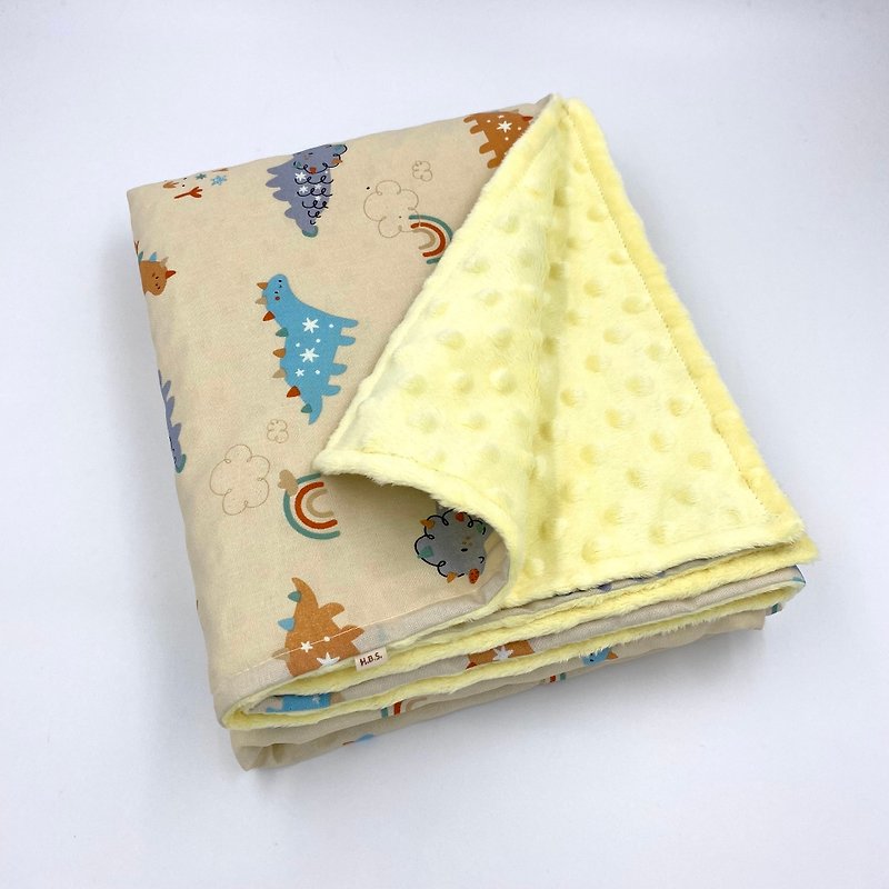 Star Dinosaur-Comma Quilt - Baby Gift Sets - Cotton & Hemp Yellow