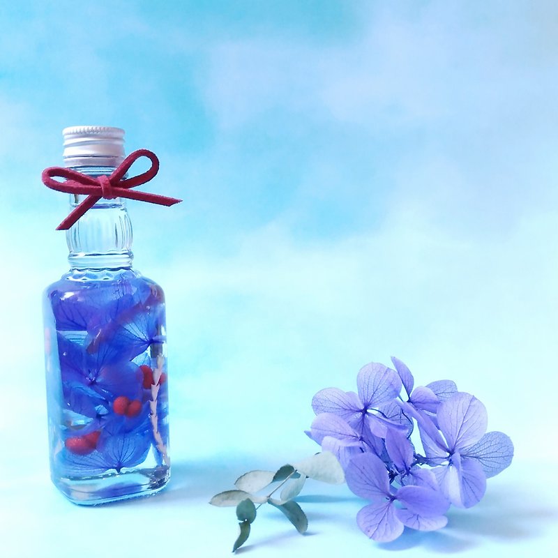 Floating flower (herbarium) 50ml small wine bottle series A/small gift/photo props - ของวางตกแต่ง - พืช/ดอกไม้ หลากหลายสี