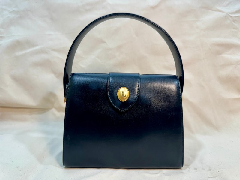 Antique British brand Daks London handbag 80% new - Handbags & Totes - Genuine Leather Black