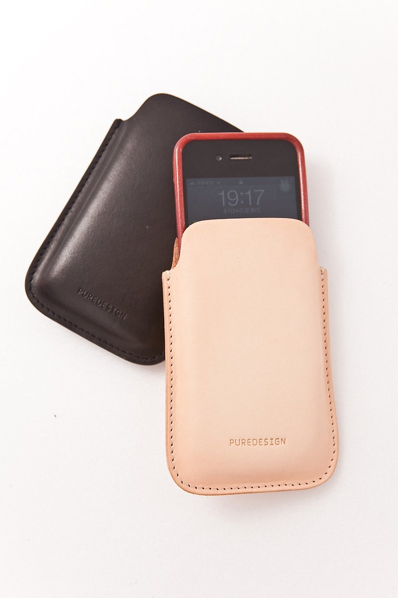 #PURE DESIGN # cell phone holster - Other - Genuine Leather Black