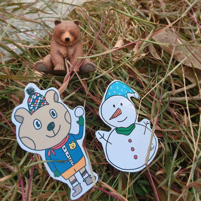 你是雪人，我丟雪球 - 貼紙 - 紙 多色