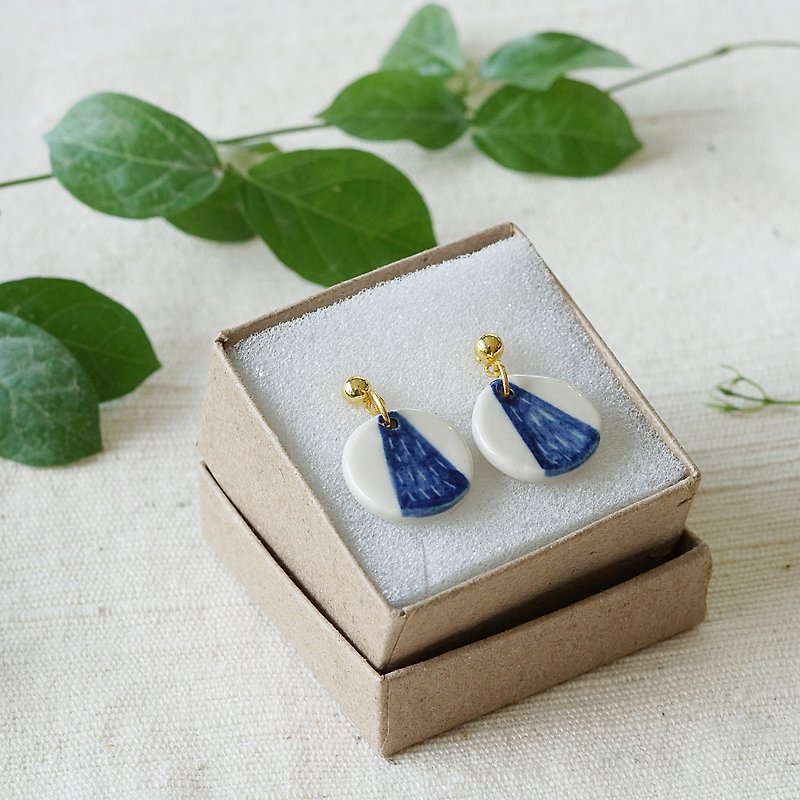 Scent of the Rain earring - Earrings & Clip-ons - Clay Blue