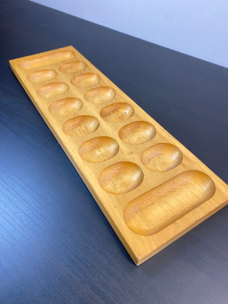 Vintage Wooden Mancala Game, Great American Trading Co, Board Game,Strategy Game - อื่นๆ - ไม้ สีนำ้ตาล