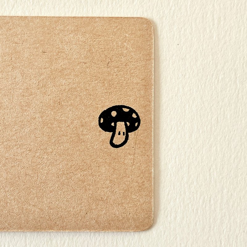 Mushroom 07・ rubber stamp - Stamps & Stamp Pads - Rubber White