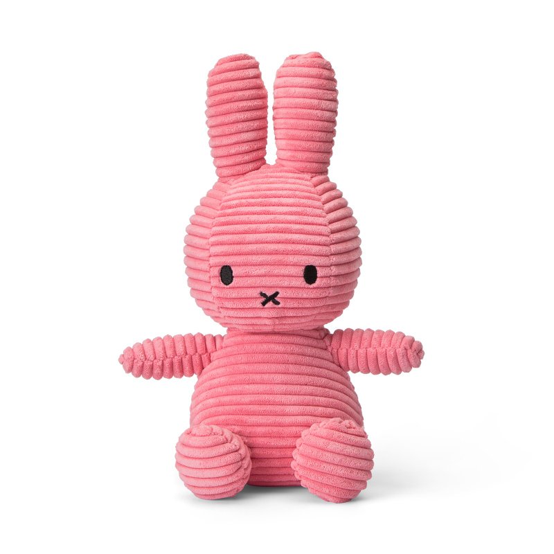 Bon Ton Toys | Miffy 米飛兔 燈芯絨娃娃 泡泡糖粉 23cm - 公仔/玩偶 - 其他材質 粉紅色