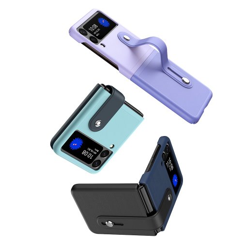 VOYAGE-CASE SHOP CASE SHOP SAMSUNG Z Flip 4 撞色皮質保護殼