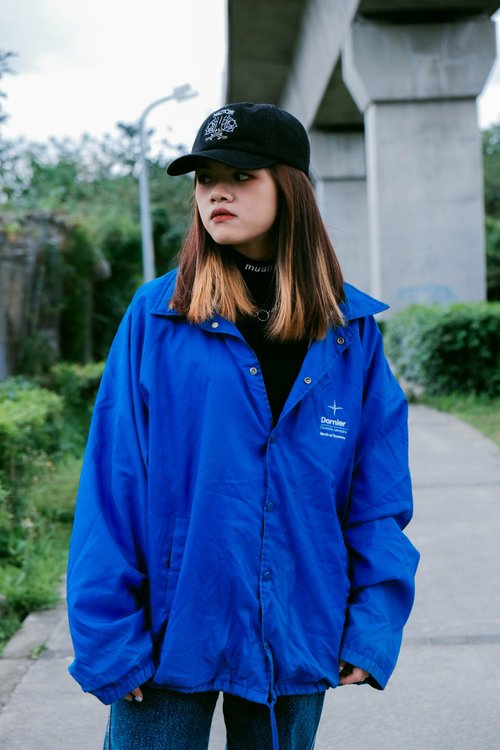 coach jacket blue