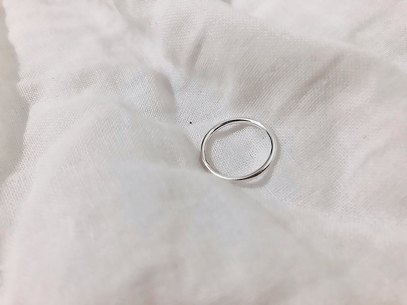 [Smooth] 925 sterling silver tail ring (round/microwave light available) - General Rings - Sterling Silver 