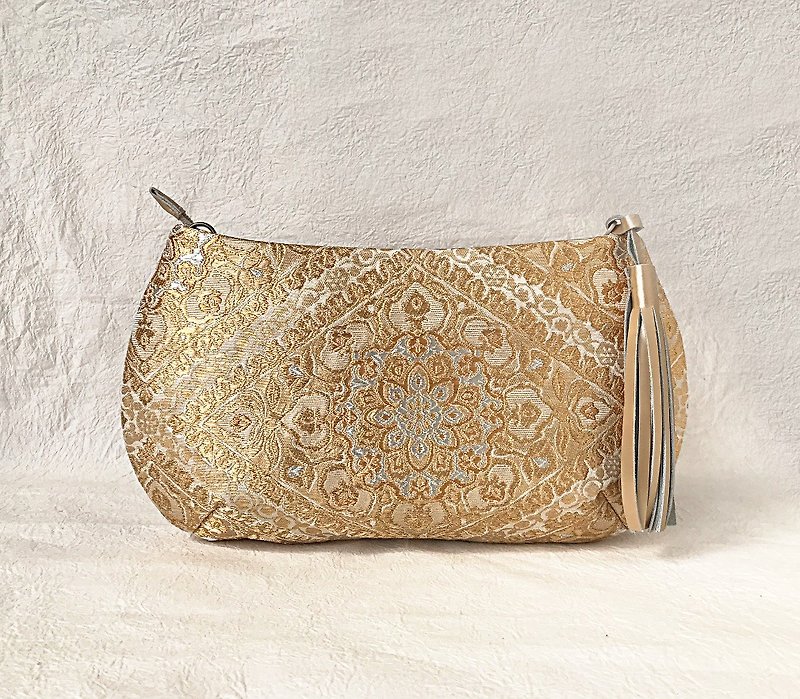 Clutch bag Treasure Aka - กระเป๋าคลัทช์ - วัสดุอื่นๆ สีทอง