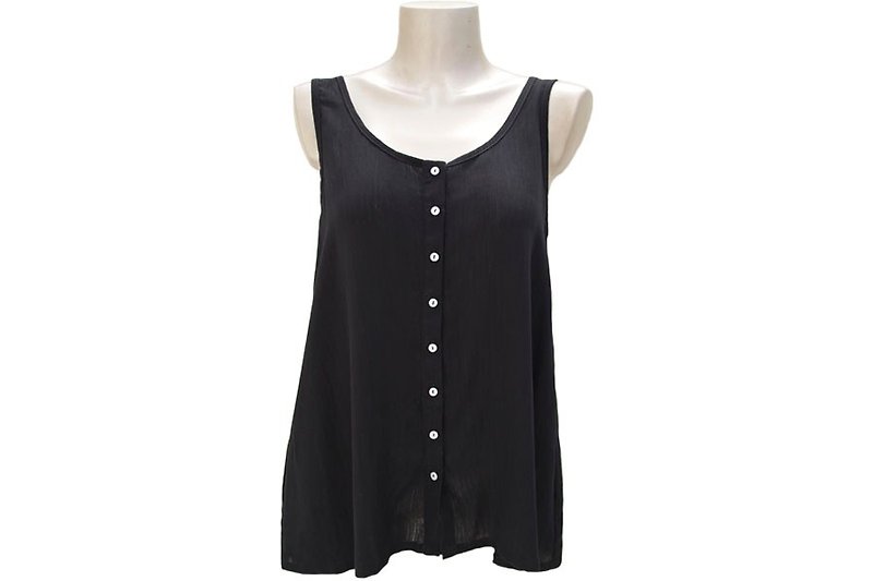 Basic color of the A-line tank top <Black> - Women's Tops - Other Materials Black