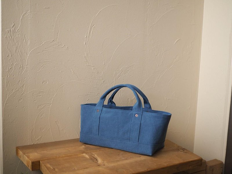 Together with lid Tot Yokonaka (deep blue) - Handbags & Totes - Cotton & Hemp Blue