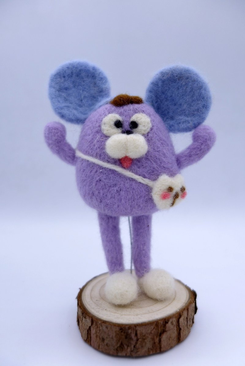 羊毛氈玩偶 - 玩偶/公仔 - 羊毛 紫色
