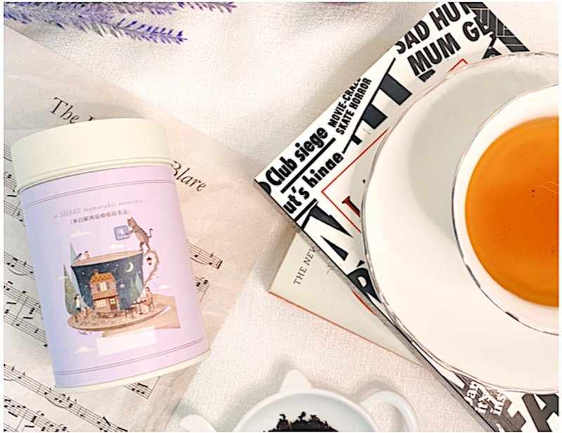 Tea the Knot 散裝茶- 法式藍伯爵 Earl Grey French Blue - 茶葉/茶包/水果茶 - 其他材質 紅色