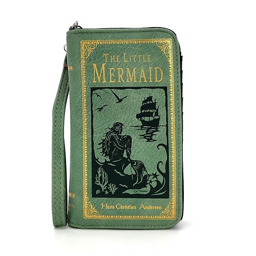 Sleepyville Critters 酷樂村 手繪風書本造型小美人魚手拿包 The Little Mermaid Book Wallet