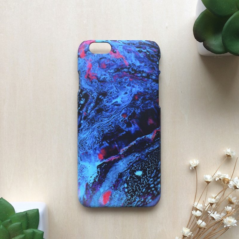 Royal blue Marble painting. Matte Case( iPhone, HTC, Samsung, Sony, LG, OPPO) - Phone Cases - Plastic Blue