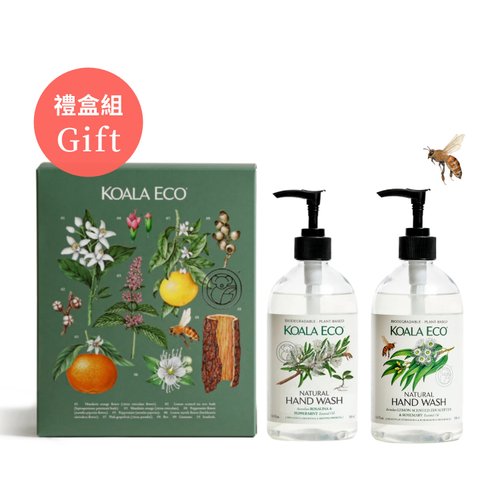 澳洲科菈KOALA ECO 清潔品專家 【禮物】護潤洗手露二入組禮盒-澳洲科菈KOALA ECO