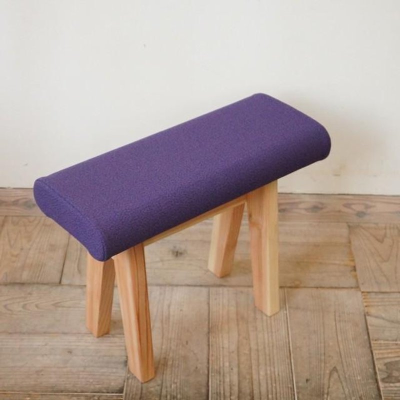 Square cloth of stool (Natural × purple sweet potato) - Other Furniture - Wood Purple