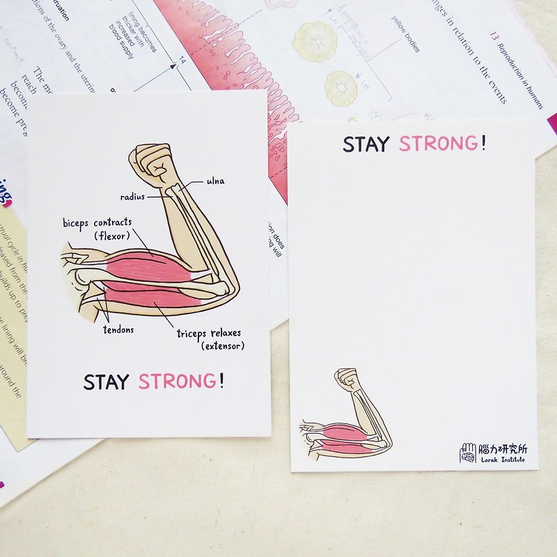 紙 卡片/明信片 白色 - Stay Strong 心意卡 萬用卡 / 生物學