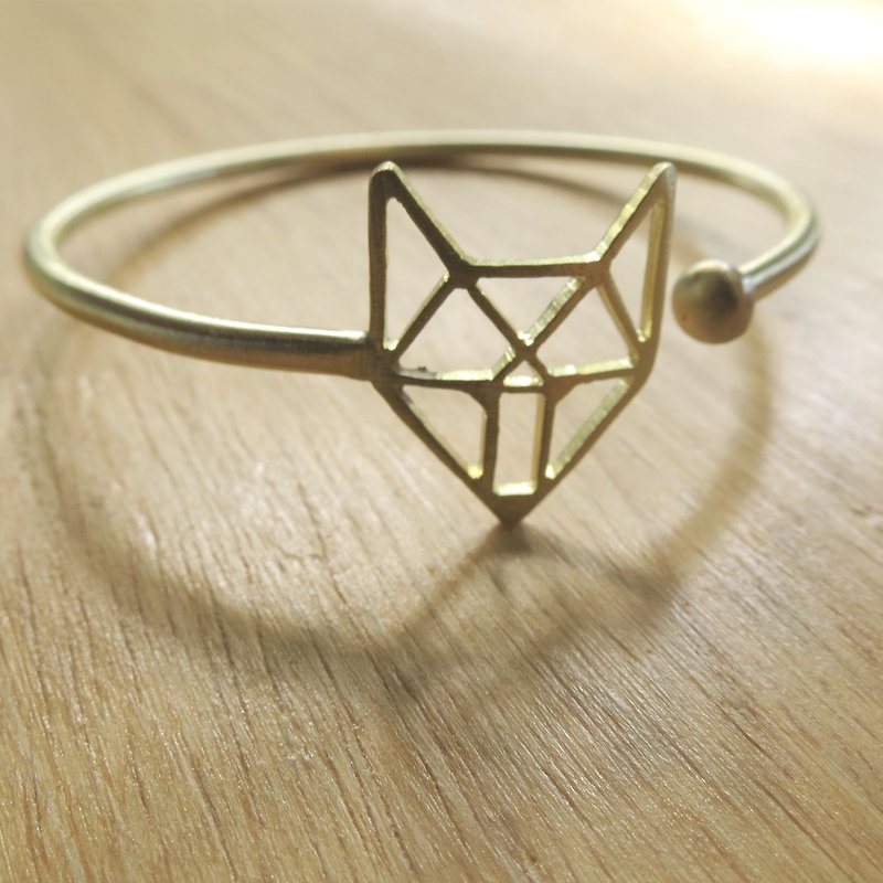 WABY Fox face bracelet - Bracelets - Other Metals Orange