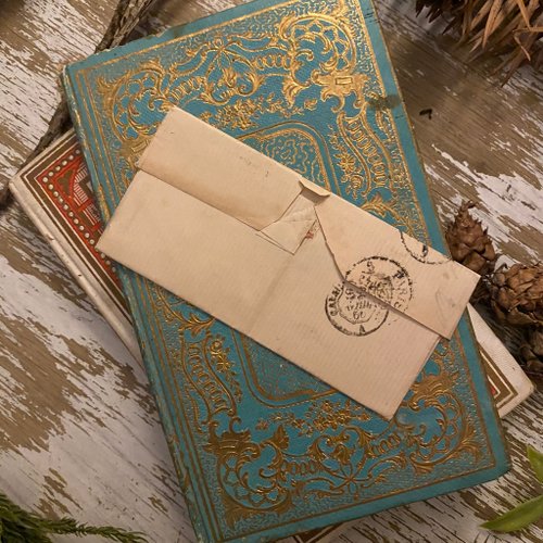 391フランスアンティーク 使用済み封筒 ハガキ まとめ売り 19 世紀のフランスの手書きのアンティーク手紙（郵便料金付き