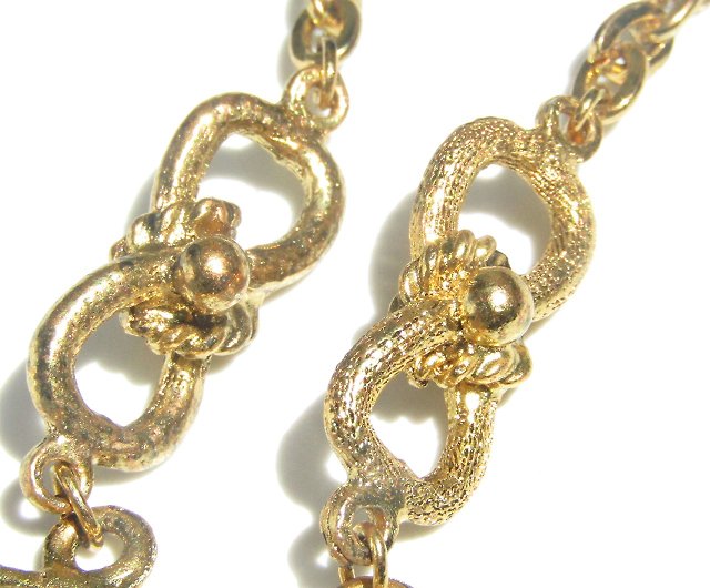 70s Vintage gold tone oriental design necklace - Shop panic-art 